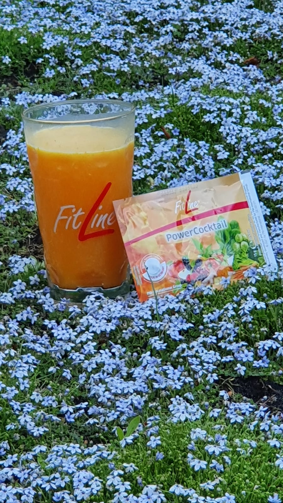 Fitline Powercoctail Yoga im Büro